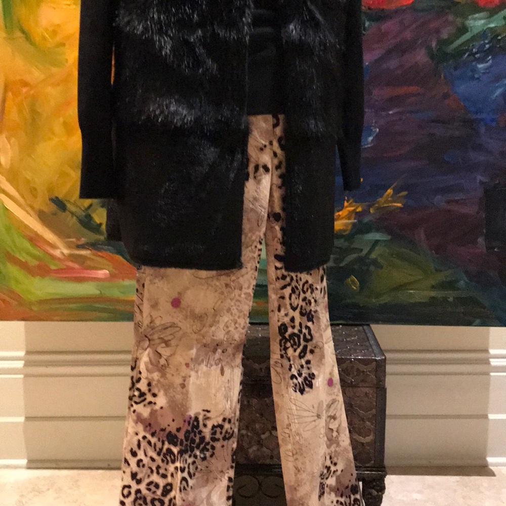 Leopard jeans